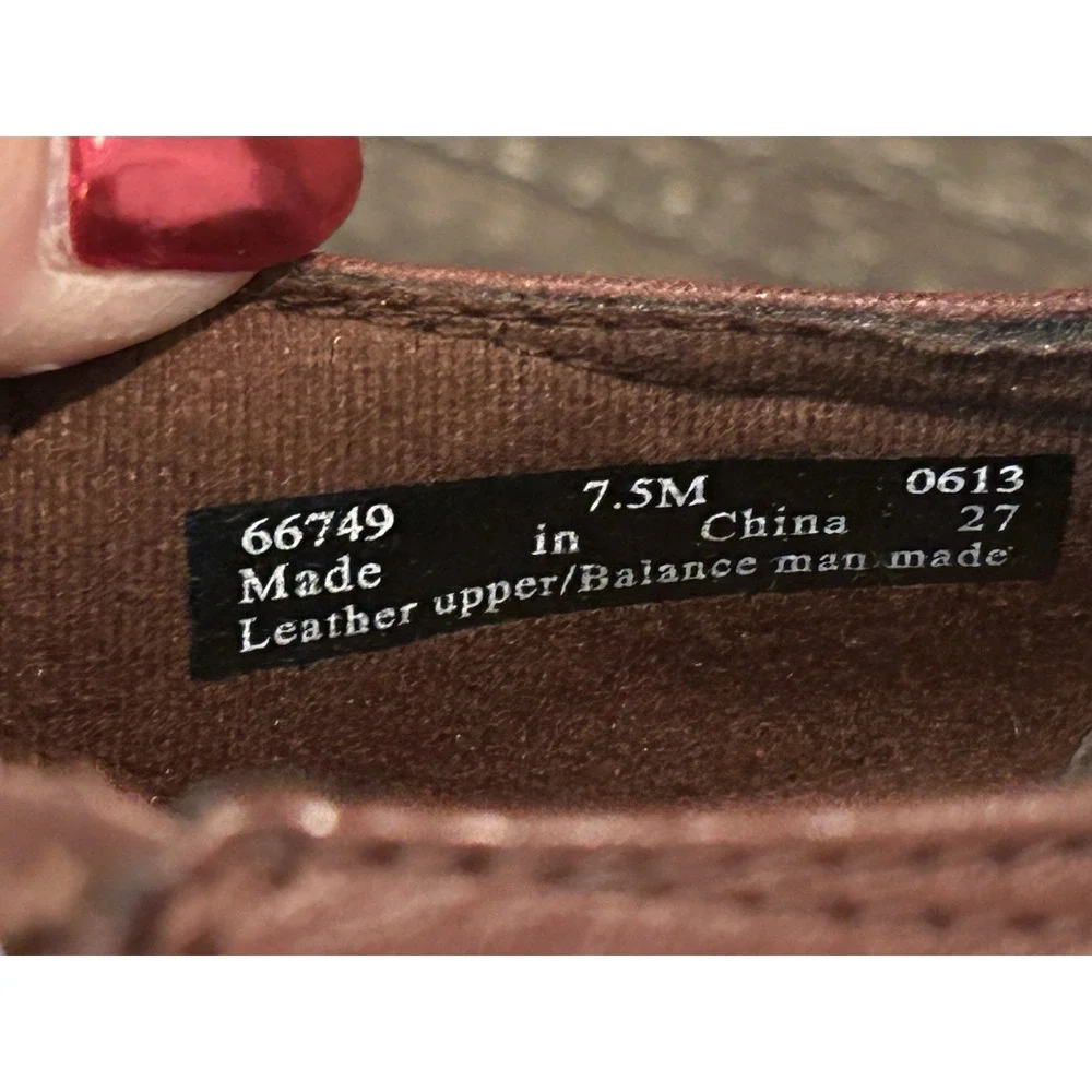 Clarks Bendables Ingalls Congo Brown Leather Bootie Sz 7.5M‎ 66749 Zip Up